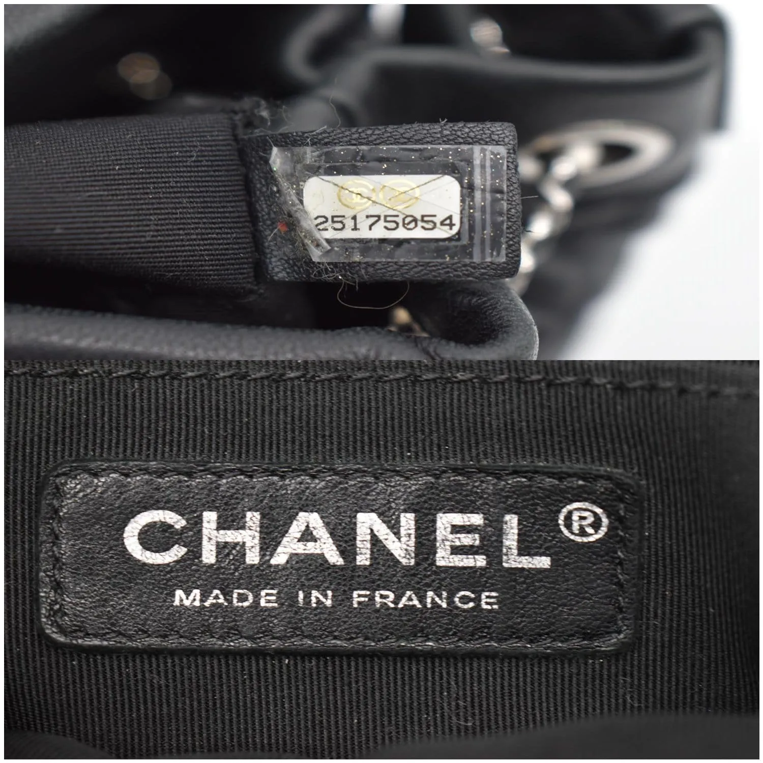 CHANEL Drawstring Bucket Quilted Lambskin Leather Shoulder Bag Black