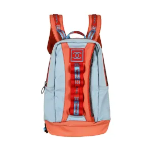 Chanel Orange   Blue Sport Backpack