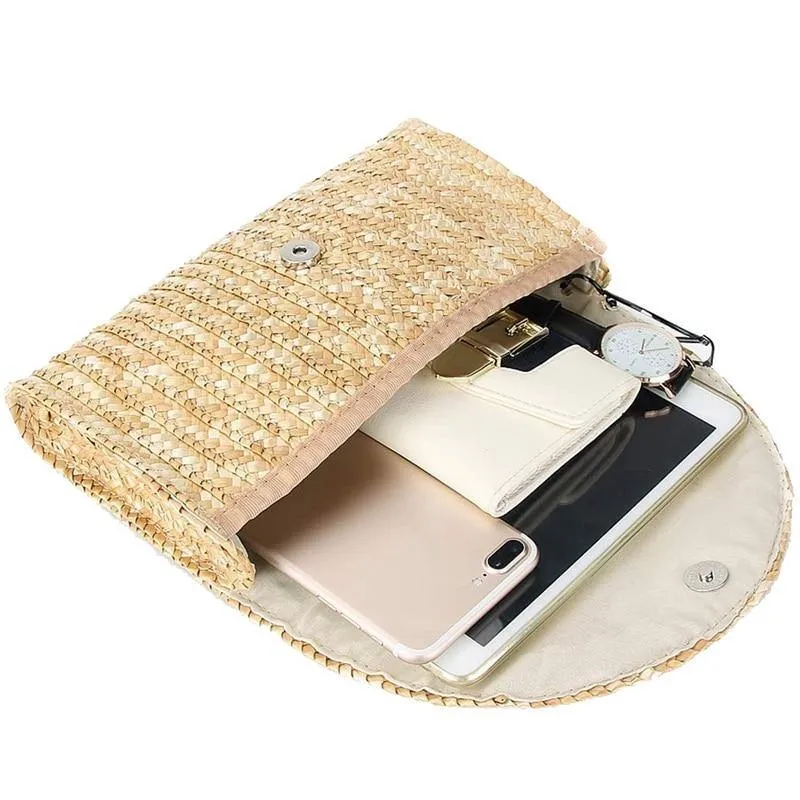 Charlotte Straw Clutch
