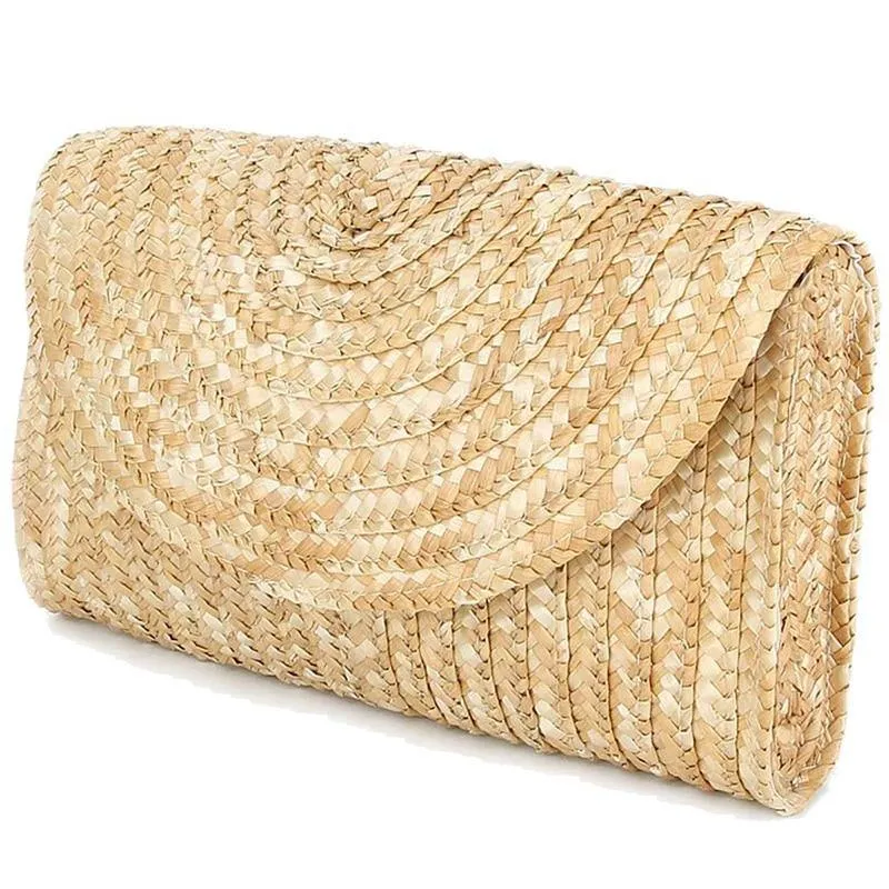 Charlotte Straw Clutch