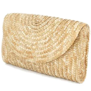Charlotte Straw Clutch