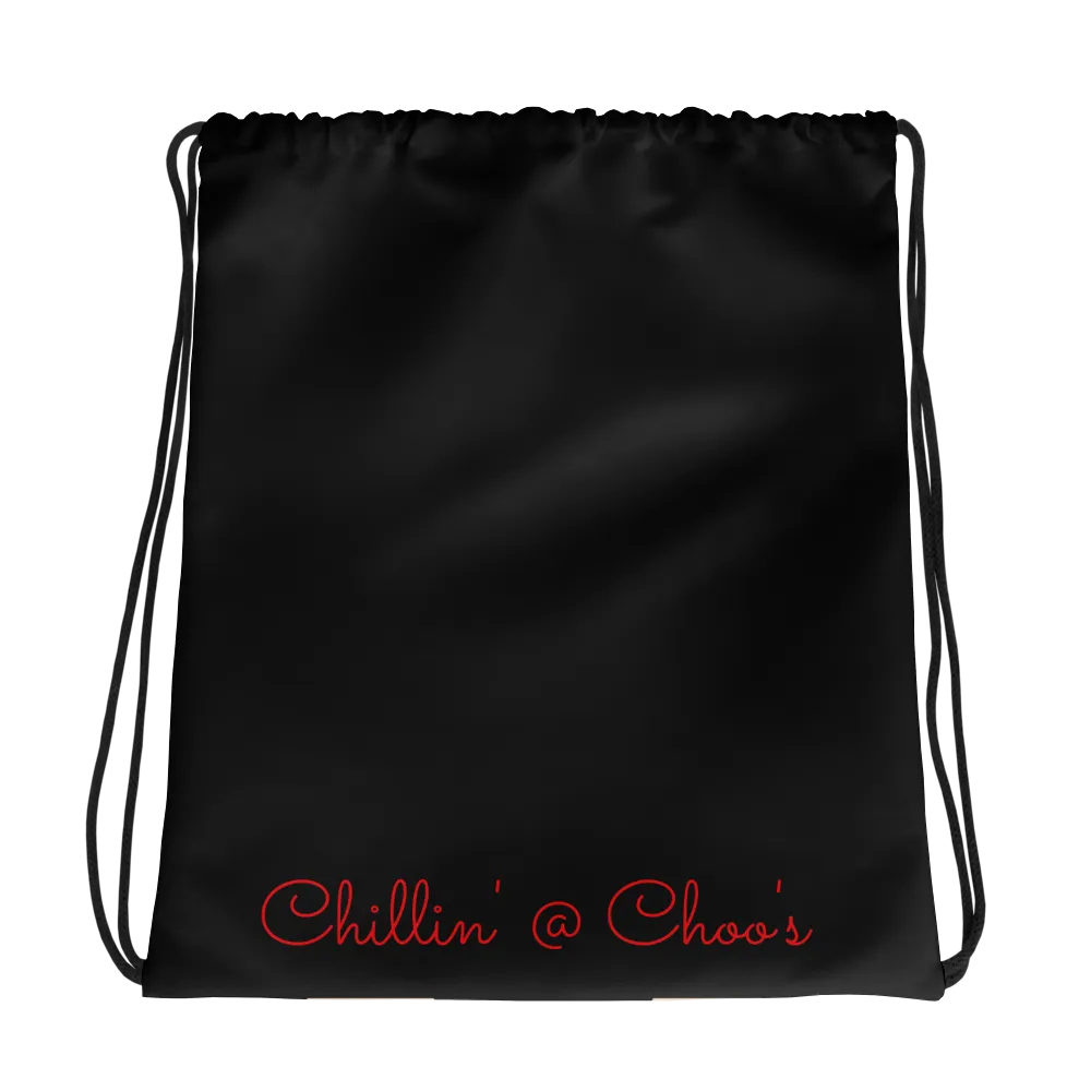 Chillin @ Choo's Choo Choo Logo Drawstring Bag