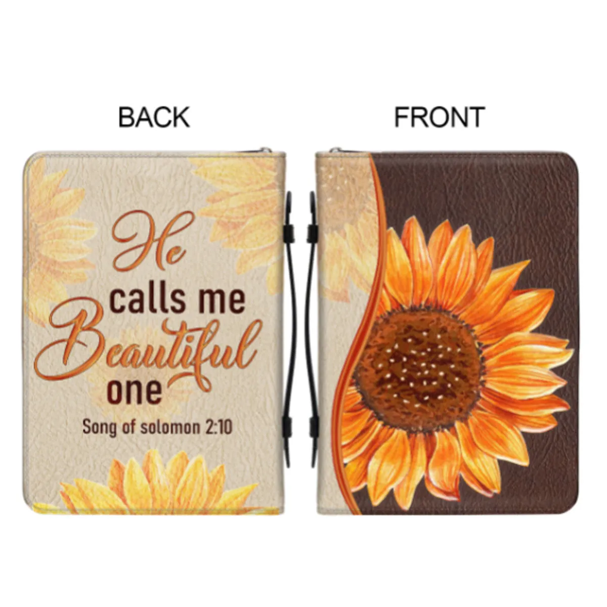 Christianartbag Bible Cover - He Calls Me Beautiful One - Personalized Bible Cover - Bible Cover For Women - CABBBCV02020823.