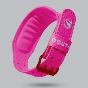 CINTURÓN PARA GYM MICRO FIBRA 5MM - NEON FUCSIA