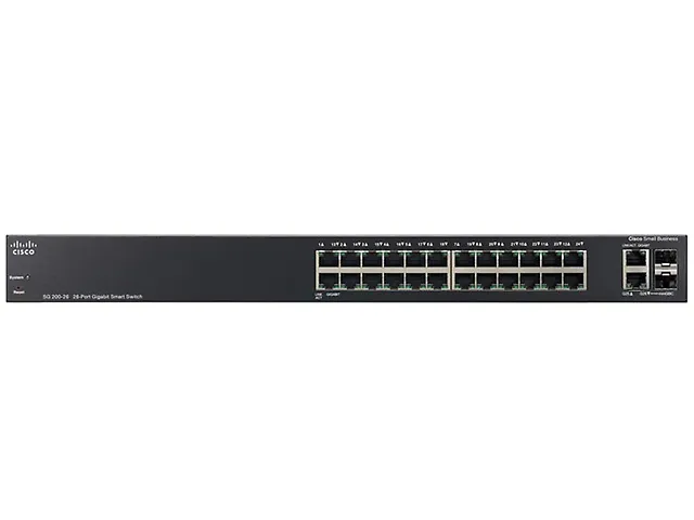 Cisco Sg200 26 Switch 26 Ptos Ge/Ptos Combinados Sfp/Rj45,Inteligente