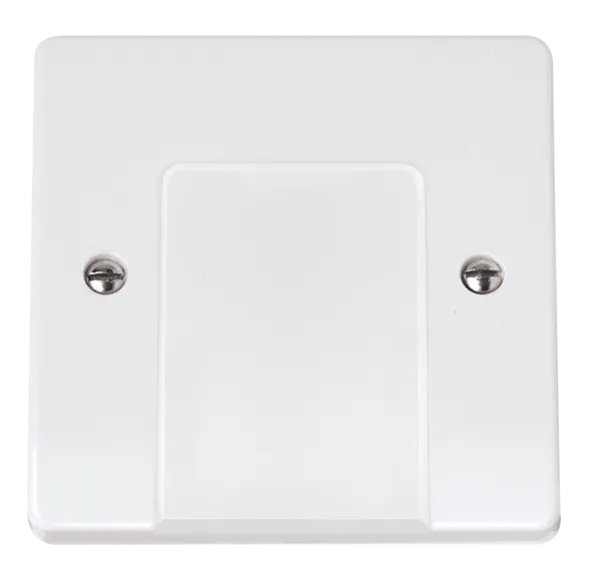 Click Curva CCA017 White Moulded 20A Flex Outlet Plate