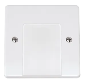 Click Curva CCA017 White Moulded 20A Flex Outlet Plate
