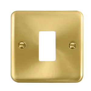 Click Deco Plus DPSB20401 1 Gang GridPro Frontplate - Satin Brass