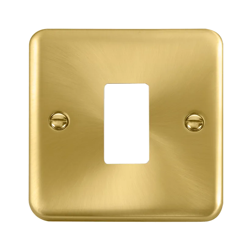 Click Deco Plus DPSB20401 1 Gang GridPro Frontplate - Satin Brass