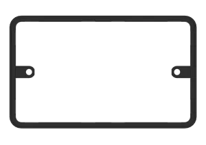 Click Deco Plus SP016 2 Gang Gasket - Black