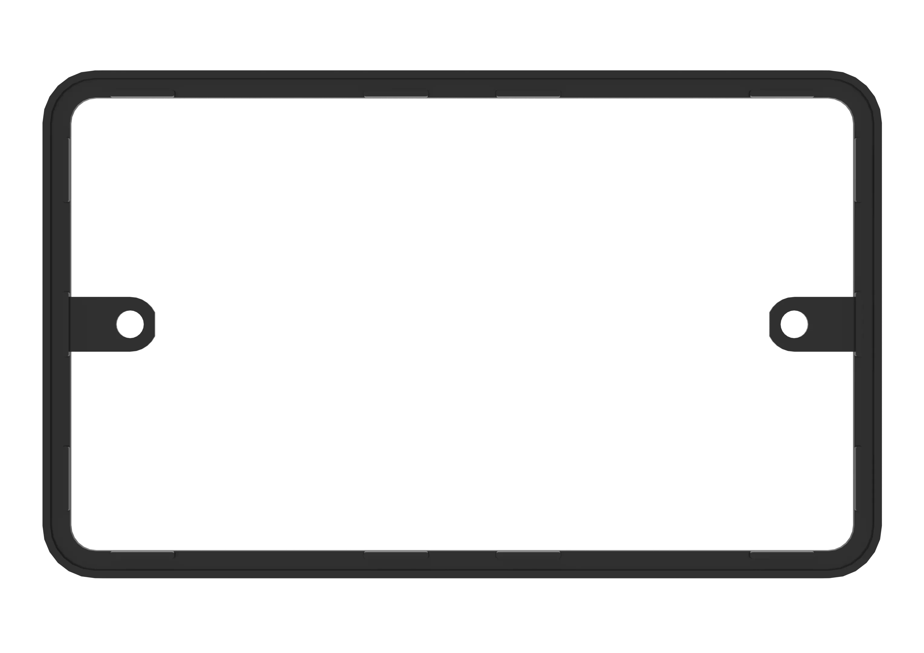 Click Deco Plus SP016 2 Gang Gasket - Black