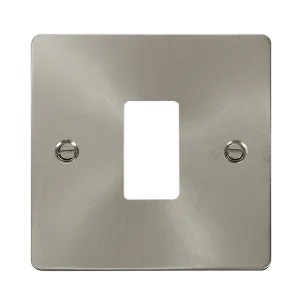 Click Define FPBS20401 1 Gang GridPro Frontplate - Brushed Stainless