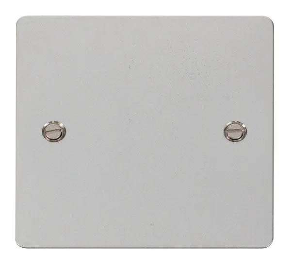 Click Define FPCH060 Flat Plate 1-Gang Blank Plate - Polished Chrome