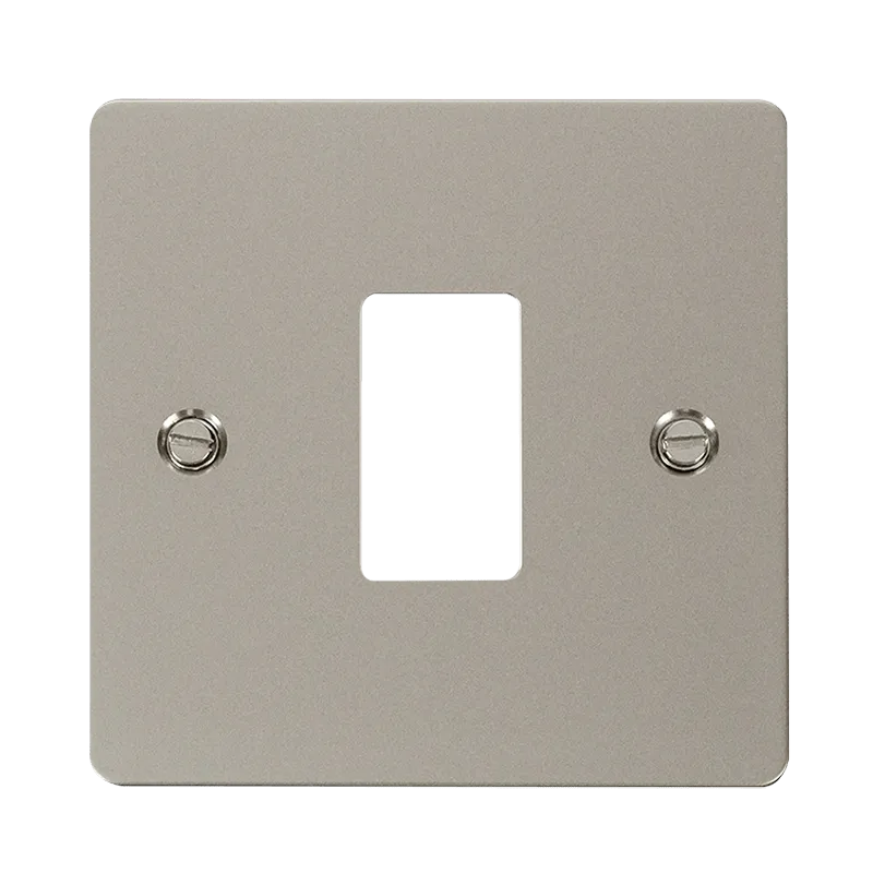 Click Define FPPN20401 1 Gang GridPro Frontplate - Pearl Nickel