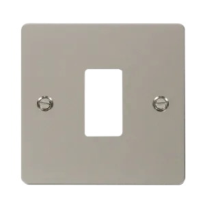 Click Define FPPN20401 1 Gang GridPro Frontplate - Pearl Nickel