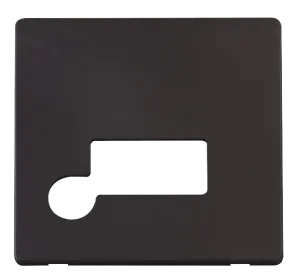Click Definity SCP150BK 13A Fuse Connection Unit with Flex Outlet Cover Plate - Black