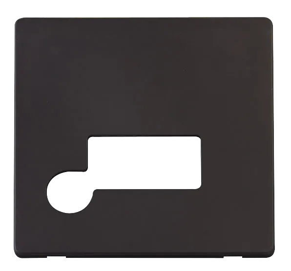Click Definity SCP150BK 13A Fuse Connection Unit with Flex Outlet Cover Plate - Black
