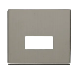 Click Definity SCP250SS 13A Fuse Connection Unit Cover Plate - Stainless Steel