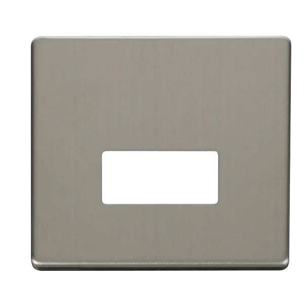 Click Definity SCP250SS 13A Fuse Connection Unit Cover Plate - Stainless Steel