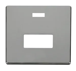 Click Definity SCP253CH 13A Fuse Connection Unit with Neon Cover Plate - Polished Chrome