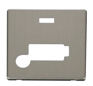 Click Definity SCP353SS 13A Fuse Conn. Unit with Flex Outlet & Neon (Lockable) Cover Plate - Stainless Steel
