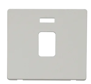 Click Definity SCP423PW 20A DP Switch with Neon Cover Plate - Polar White