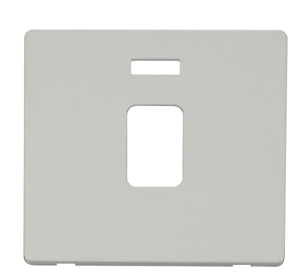 Click Definity SCP423PW 20A DP Switch with Neon Cover Plate - Polar White