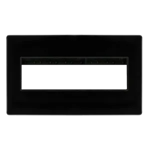 Click Definity SCP426MB 2G Plate (6 In-line)  Aperture - Metal Black