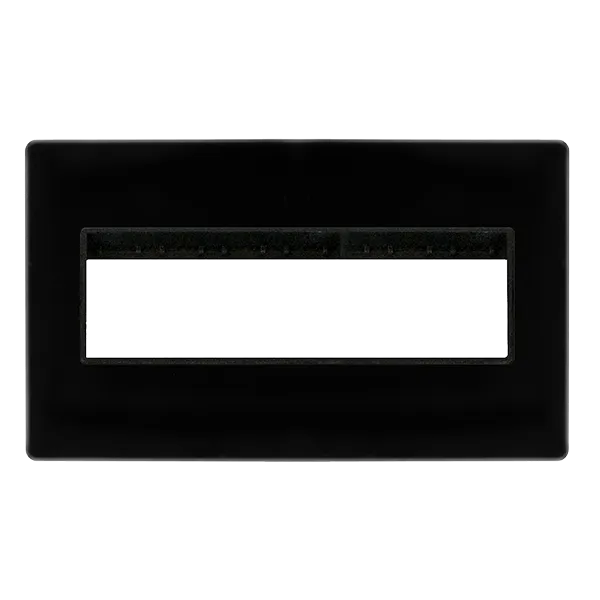Click Definity SCP426MB 2G Plate (6 In-line)  Aperture - Metal Black