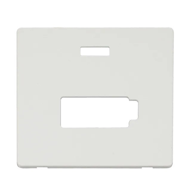 Click Definity SCP453MW 13A Fuse Connection Unit with Neon (Lockable) Cover Plate - Metal White