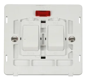 Click Definity SIN024PW 20A Sink & Bath Switch With Neon Insert - Polar White