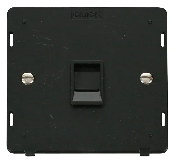 Click Definity SIN115BK Single RJ11 Socket Outlet Insert - Black