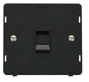 Click Definity SIN115BK Single RJ11 Socket Outlet Insert - Black