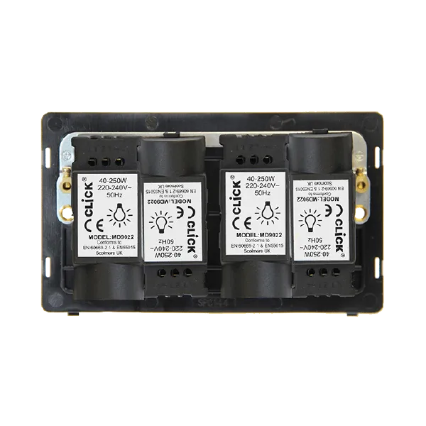 Click Definity SIN144 4 Gang 2 Way 250Va Dimmer Switch Insert
