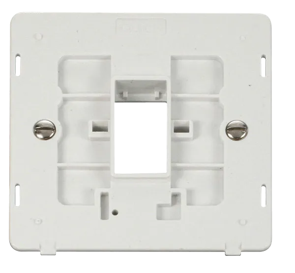 Click Definity SIN401PW 1G MiniGrid Unfurnished Plate Single Aperture Insert - White