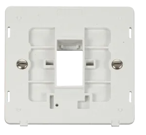Click Definity SIN401PW 1G MiniGrid Unfurnished Plate Single Aperture Insert - White