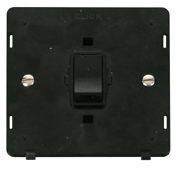 Click Definity SIN622BK 20A 1 Gang DP Switch Insert - Black