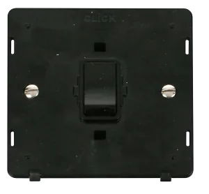 Click Definity SIN622BK 20A 1 Gang DP Switch Insert - Black