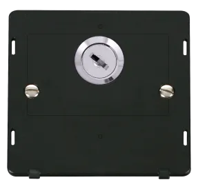Click Definity SIN660BK 20A Double Pole Key Lockable Switch Insert - Black