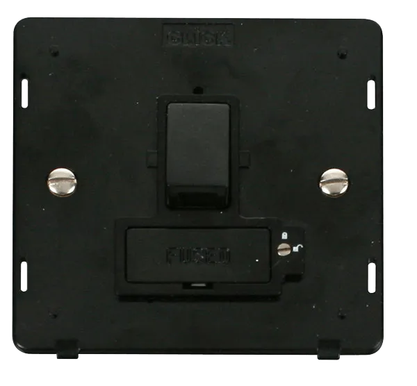 Click Definity SIN851BK 13A Fused Switched Connection Unit (Lockable) Insert - Black