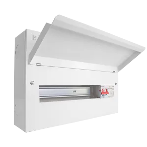 Click Elucian CUEB18MSSP14 18 Way Metal Consumer Unit with 100A Main Switch & Type 2 SPD