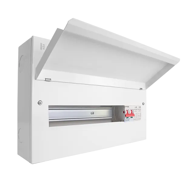 Click Elucian CUEB18MSSP14 18 Way Metal Consumer Unit with 100A Main Switch & Type 2 SPD