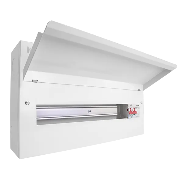 Click Elucian CUEB22MSSP19 22 Way Metal Consumer Unit with 100A Main Switch & 18mm 2 Pole Type 2 SPD