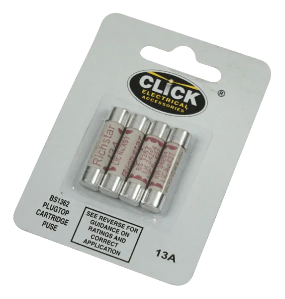 Click FU035 Card Of 4 X 13A Fuses