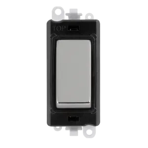 Click GridPro GM2002BKCH 20AX 2 Way Switch Module - Polished Chrome (Black)