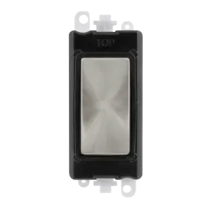 Click GridPro GM2008BKSC Blank Module - Satin Chrome (Black)