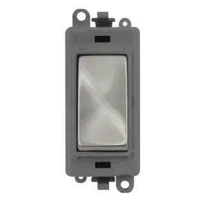 Click GridPro GM2008GYSC Blank Module - Satin Chrome (Grey)