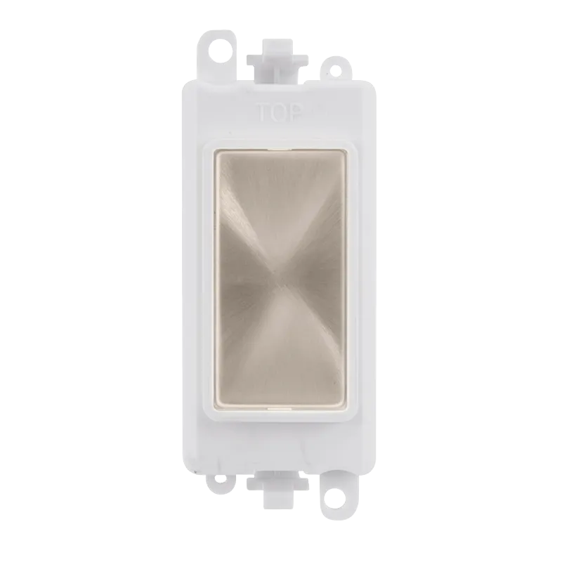 Click GridPro GM2008PWBS Blank Module - Brushed Stainless (Polar White)