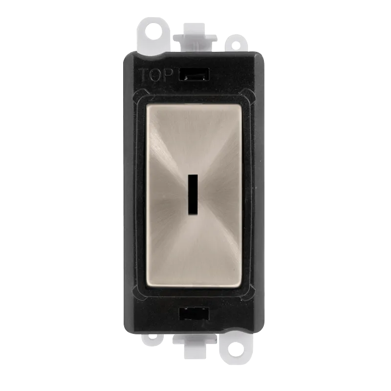 Click GridPro GM2029BKBS 20AX Intermediate Keyswitch Module - Brushed Stainless (Black)