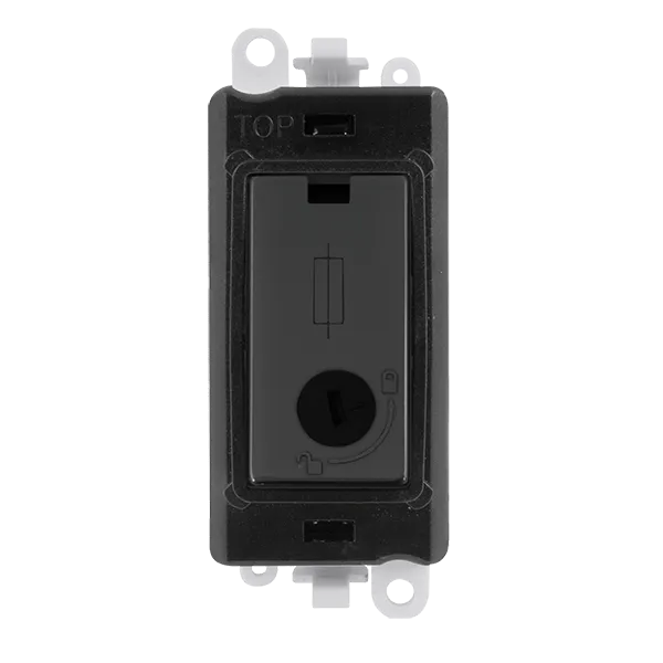 Click GridPro GM2047-LBKMB 13A Fused Lockable Module - Matt Black (Black)